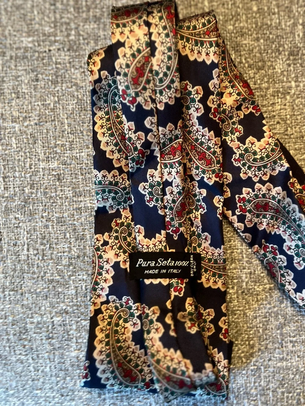 Pura Seta Paisley Silk Tie-Made in Italy